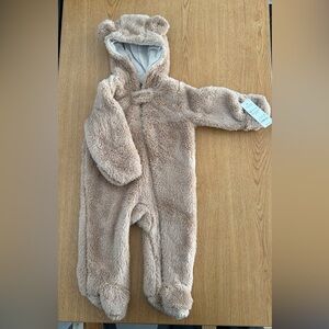 Carter's Plush Teddy Fleece One-Piece in Light Brown